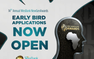 The 14th Annual WesBank New Generation Awards Announces Early-Bird Entries
